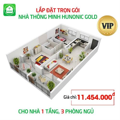 Trọn gói nhà thông minh Hunonic VIP cho nhà 1 tầng, 3 phòng ngủ